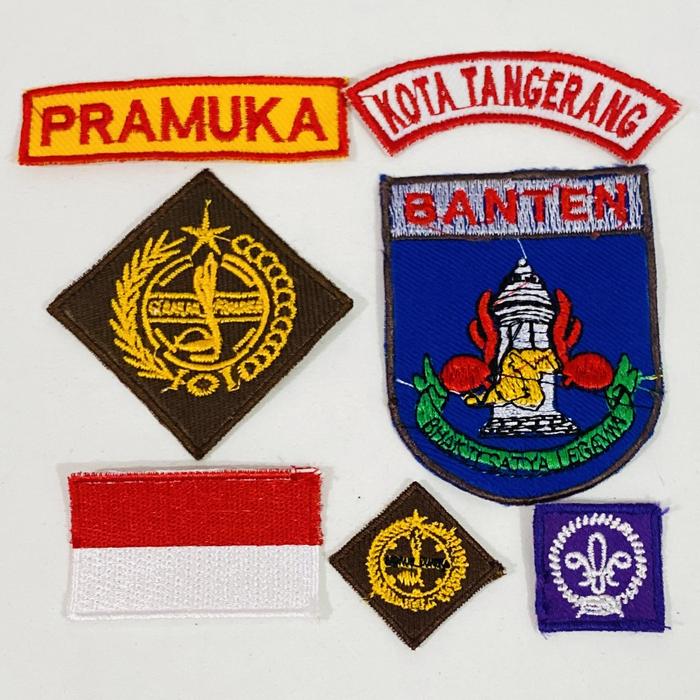 1 SET BADGE PRAMUKA PUTRA KOTA TANGERANG BANTEN