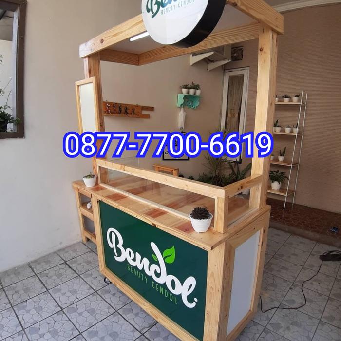 booth jati belanda / booth minuman makanan / booth kayu