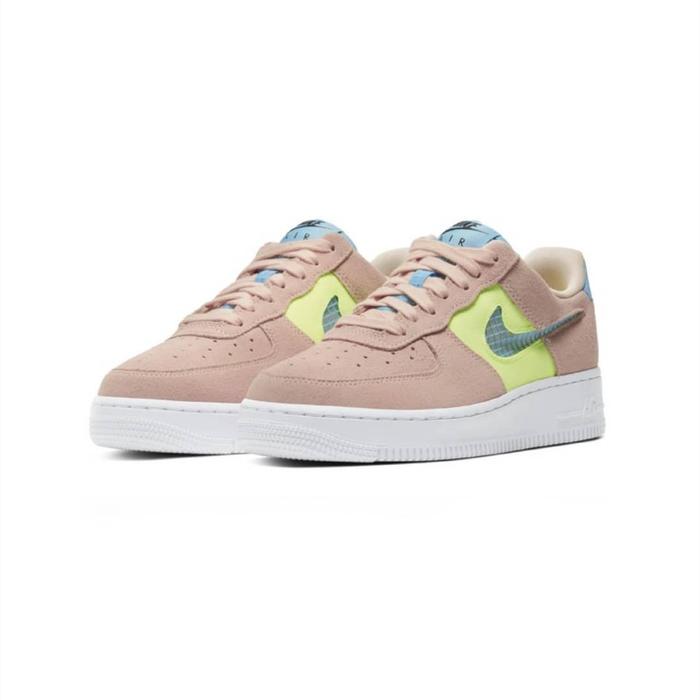 Nike Air Force 1 Washed Coral/Ghost Green/Oracle Aqua Original Resmi