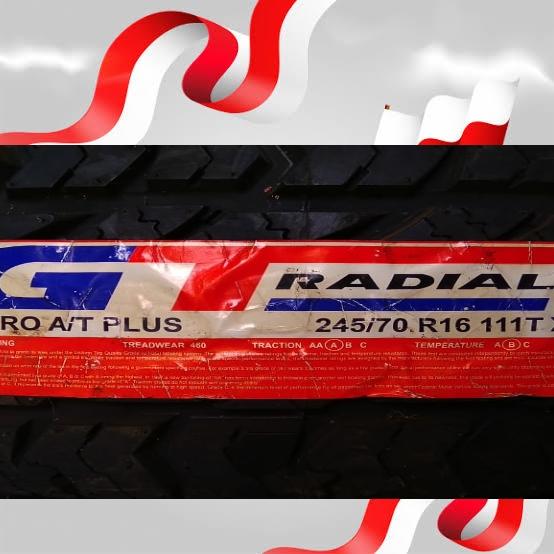 PROMO DISC 5% Ban GT Radial savero AT Plus 246/70 R16