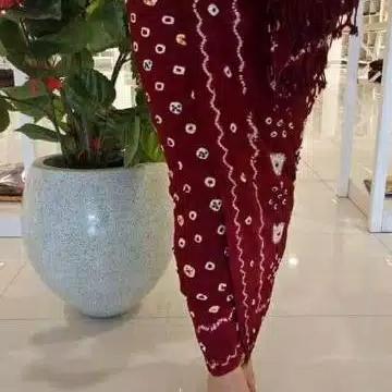 Set Siraman kain jumputan ( kain dan selendang)