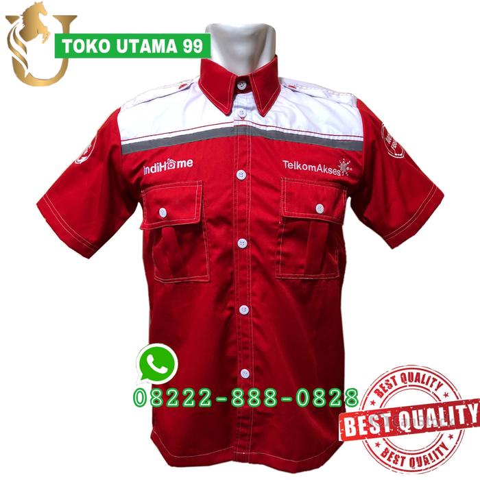 BAJU INDIHOME TELKOM AKSES SERAGAM INDIHOME TELKOM AKSES MERAH PUTIH