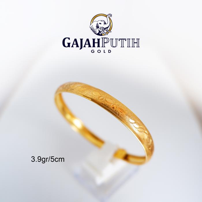 Gelang 3,9gr Model Bangkok Batik Emas Asli KodeO23950