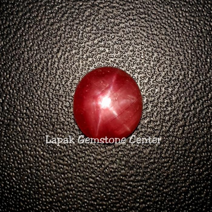 Batu Permata Natural Ruby Star Madagascar Star Jelas Natural Ruby