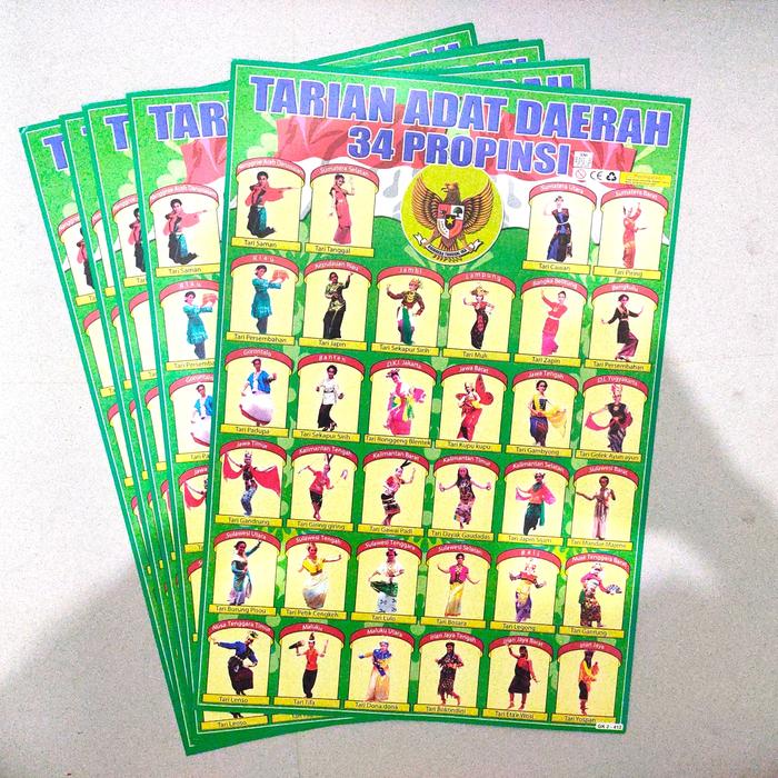 poster tarian adat daerah