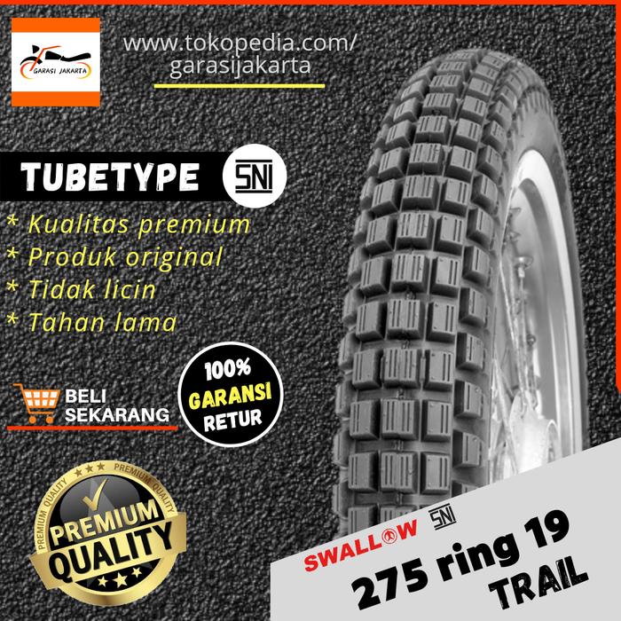 BAN MOTOR TRAIL SWALLOW UKURAN 275-19 RING 19 S-209 TRAIL SWALLOW