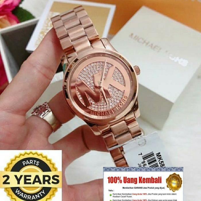 Jam Tangan Michael Kors Wanita MK5853 Rantai Original Garansi 2th
