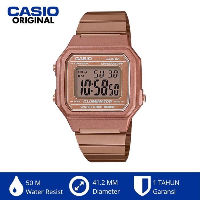 Casio Original B650wc-5adf B650w Jam Tangan Digital Unisex Stainless