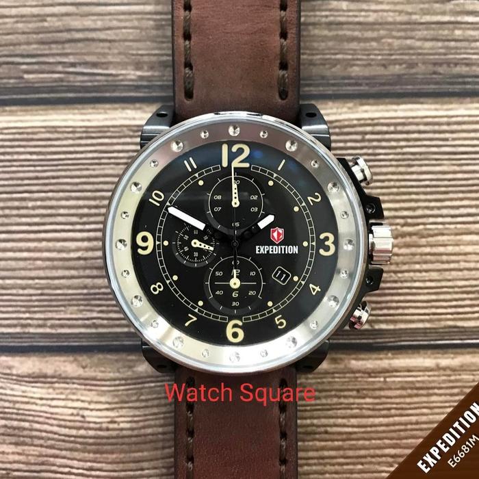 Expedition Original E6681 Brown Black Silver Jam Pria Original
