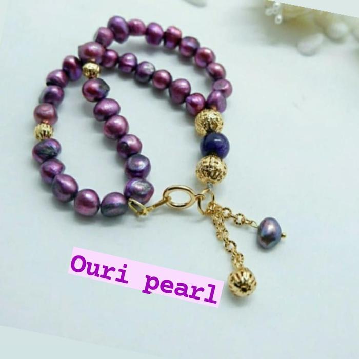 tasbih mutiara tawar isi 90 original asli lombok berkwalitas