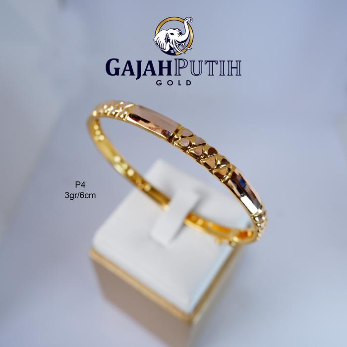 Gelang 3gr Model Bangkok P4 Emas Asli KodeO33060