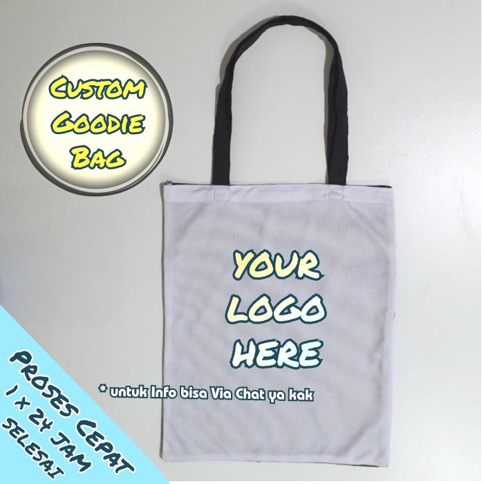 Tas Goodie Bag Tote Bag Custom Sablon