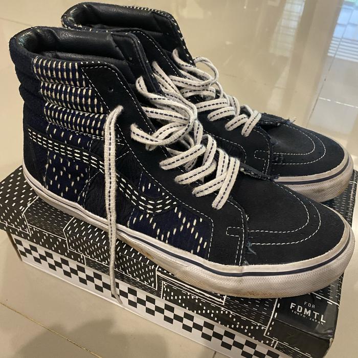 Vans SK8 Hi x FDMTL Navy Shoe Sepatu