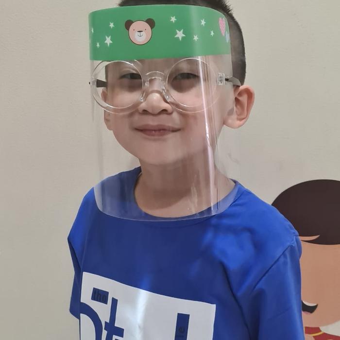 VK Kacamata faceshield BULAT pelindung wajah anak faceshield anak