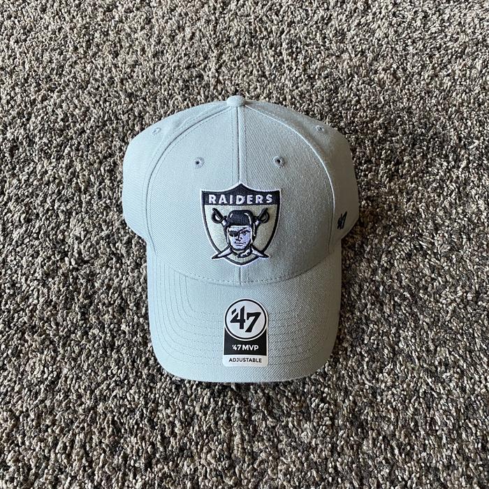 47 BRAND OAKLAND LAS VEGAS RAIDERS LEGACY VINTAGE LOGO MVP CAP