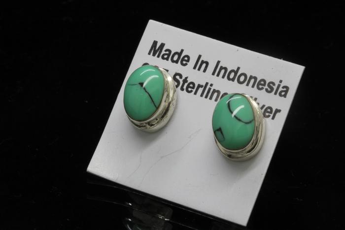 anting perak pirus