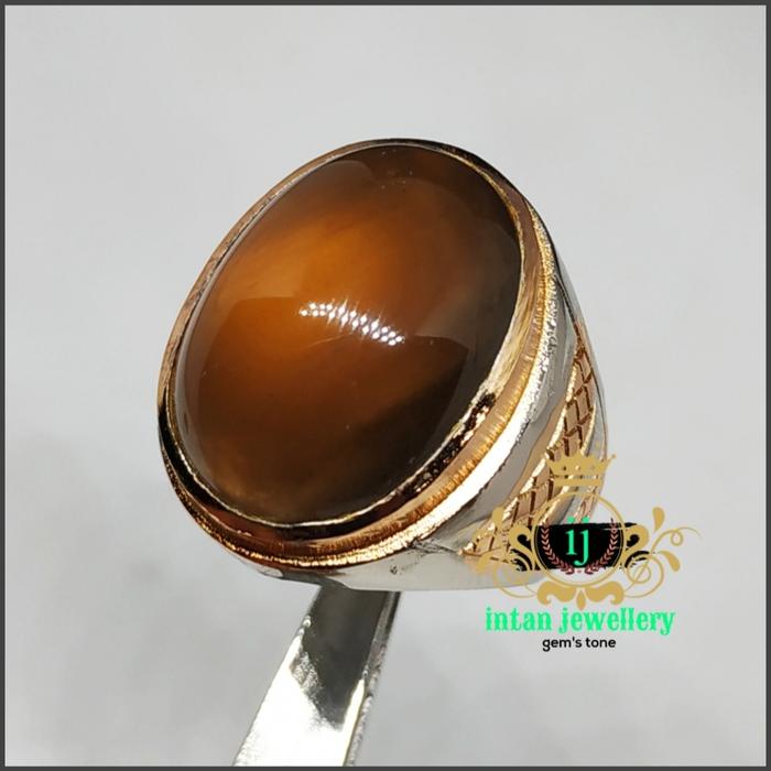 cincin batu SOLAR ACEH natural luster mantap warna kecoa