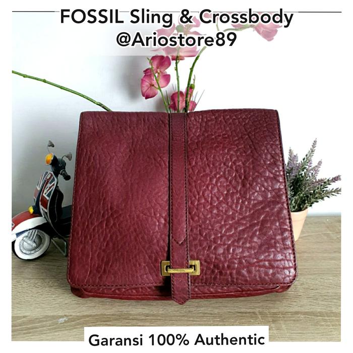 Tas FOSSIL Sling Flap Preloved VGC Authentic