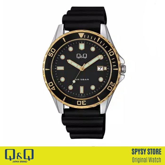 Original Q&Q A172j372y Jam Tangan Analog QnQ A172j QQ A172 Tali Rubber