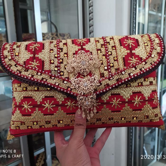 OLEH OLEH LAMPUNG/ tas pesta tapis Lampung/ dompet tapis lampung