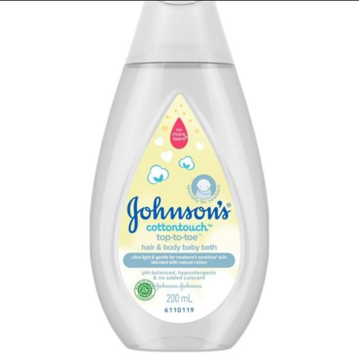 OBRAL MURAH JOHNSON'S cotton touch baby top to toe 200ml 200