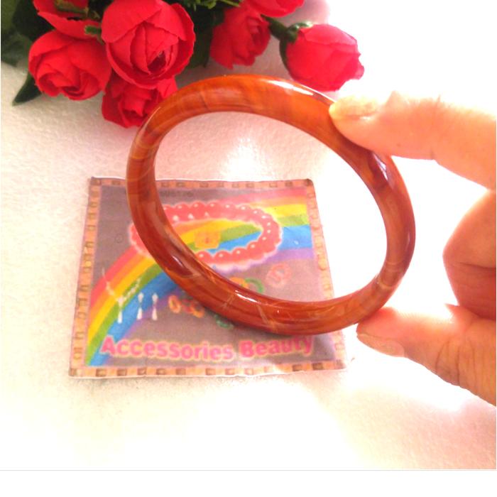 Gelang Giok Bangkok Coklat Asli Batu