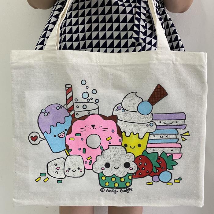 Kawaii Dessert Totebag Painting Kit