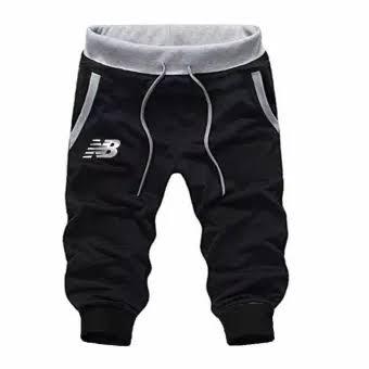 JOGGER 3/4 HITAM LOGO NB READY BIG SIZE