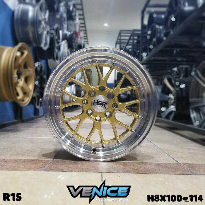 velg Mobil Racing Lemans Hsr R15x7 H8x100-114,3 Et38 Goldml Di Venice