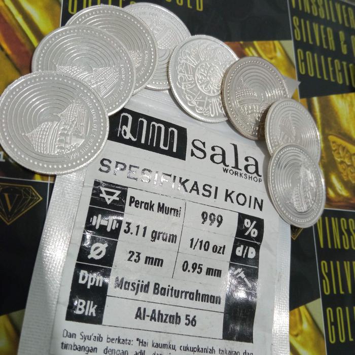 Dirham koin perak silver asli 1 satu dirham 3.11 gram