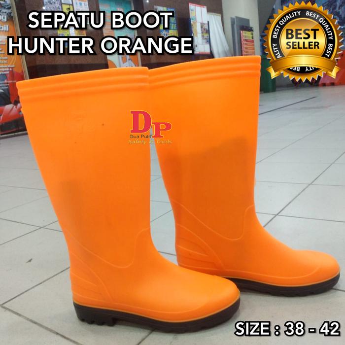 SEPATU BOOT HUNTER ORANGE BOOTS HUNTER ORANGE