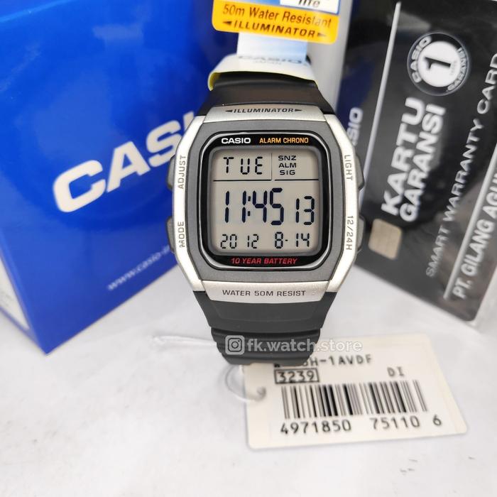 Jam Tangan Pria CASIO W-96H-1AVDF / W96H Original