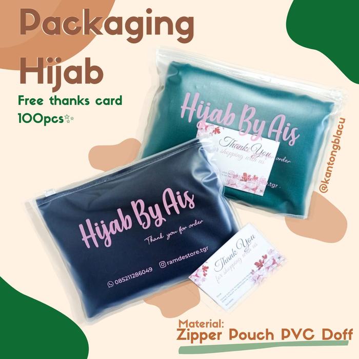 Kemasan Hijab/Pouch Mika/Zipper pouch/Ziplock pouch