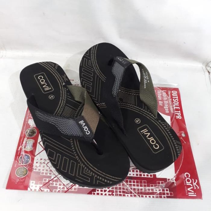 sandal jepit pria spons original carvil arven original