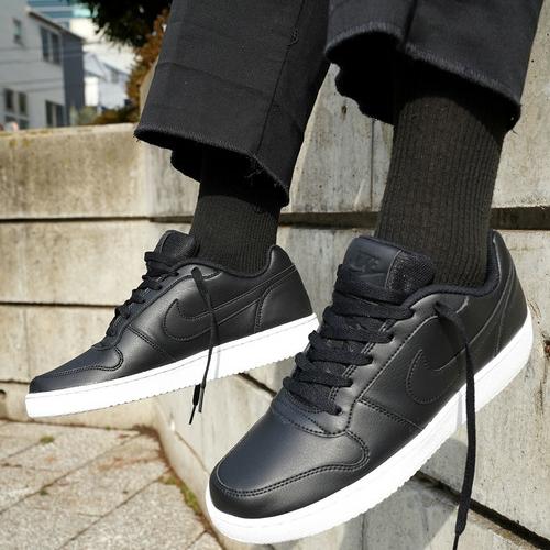 Sepatu Sneakers Nike Ebernon Low Black White Original BNWB Murah Sale