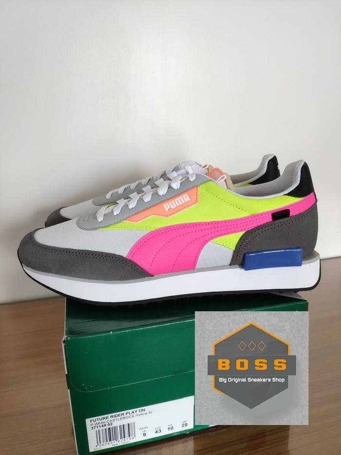 PUMA Future Rider Play On 100% ORIGINAL BNIB - Grey/White