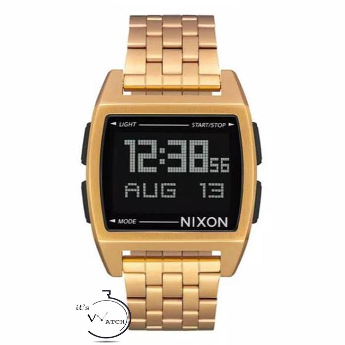 NIXON A1107502 BASE All Gold - Jam Tangan Pria - Digital - Gold