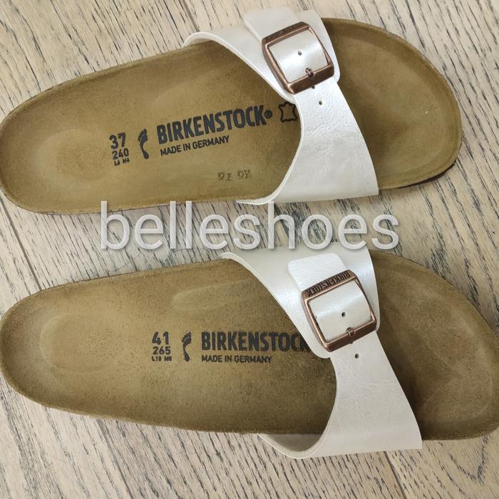 Sandal Birkenstock Original 100% Madrid Pearl white