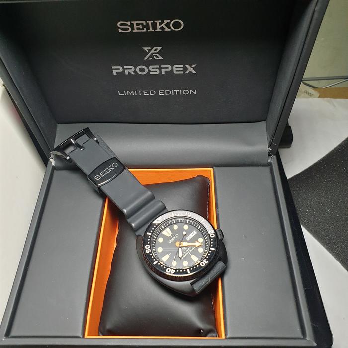 Jam tangan Seiko SRPC49K1 Turtle black edition limited