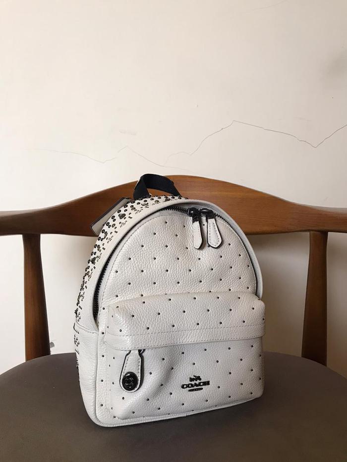 Preloved Authentic Coach Mini Campus Studded Charlie Backpack Limited