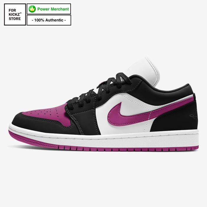 NIKE AIR JORDAN 1 LOW BLACK CACTUS FLOWER