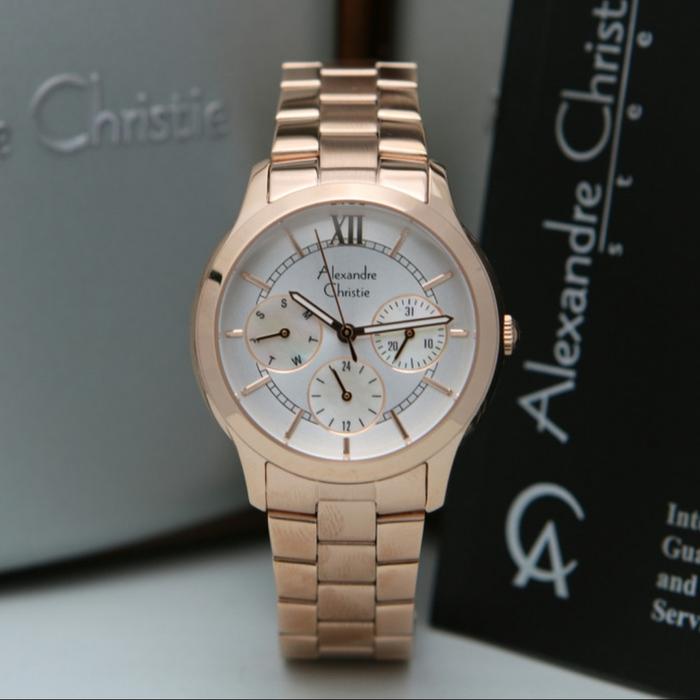 Alexandre Christie AC 2815 Rosegold AC2815 Wanita Original