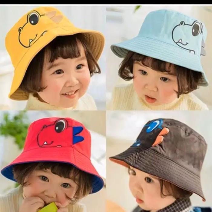 Buket hat anak dino/buket dinosaurus
