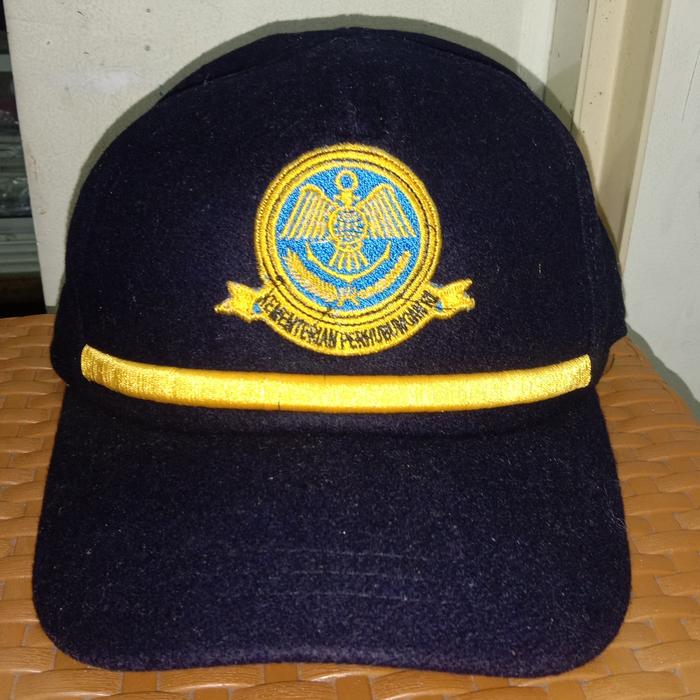 Topi dishub bahan laken plus nama