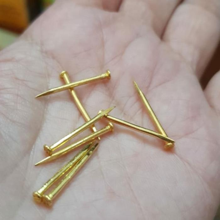 Paku emas fengshui rumah 99% 24k 24 karat paku emas asli