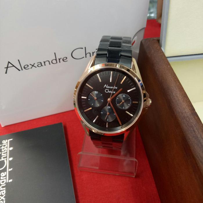 jam tangan analog wanita alexandre christie AC 2890 BF All steel