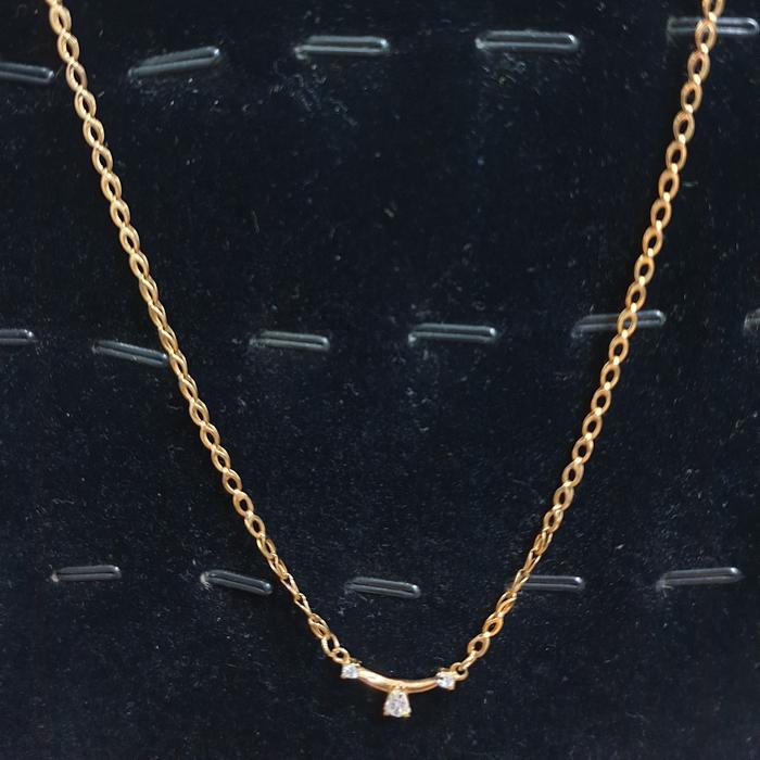 kalung koye emas 375 rantai holo liontin smile mata