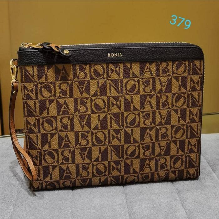 tas wanita bonia original clutch ipad pouch sleting