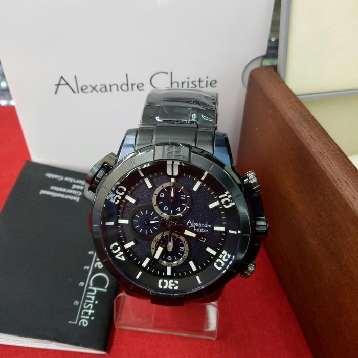 Jam Tangan Analog Pria Alexandre Christie AC 6554MC All Stainless Grey