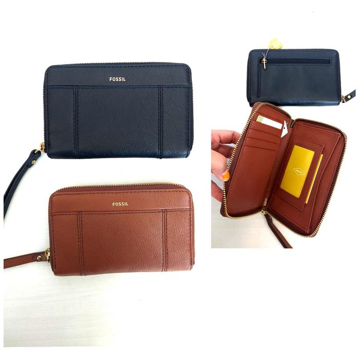 DOMPET WANITA BRANDED ORI FOSSIL JORI WALLET MULTIFUNCTION LEATHER